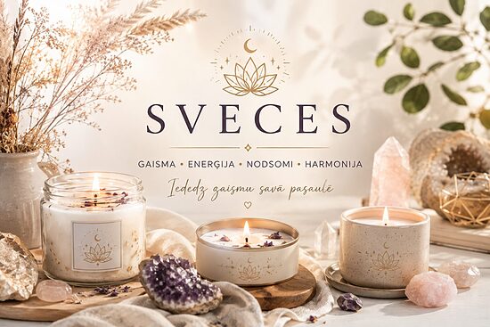 Dabīgā Sojas Vaska Sveces