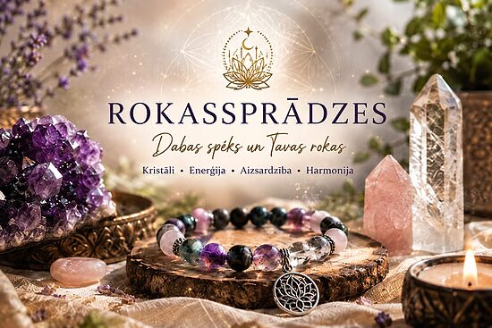 Dabīgo Akmeņu un Kristālu Rokassprādzes