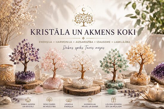 Dabīgo Kristālu Koki – Naudas un Laimes Koki