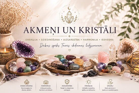 Dabīgie Kristāli un Akmeņi