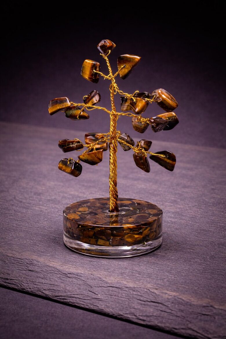 Gemstone tree tiger eye