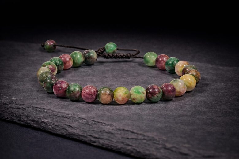 Agate Mala / Bracelet (21 beads, adjustable)