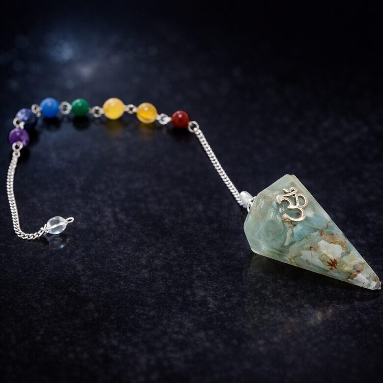 Orgonite Power Chakra Pendulum - Om