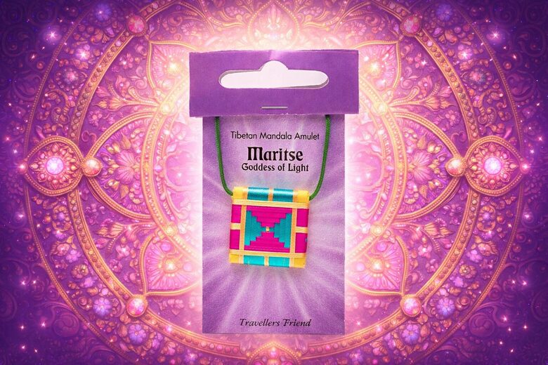 Mandalas Amulets “Ceļotāja Draugs” – Maritse, Gaismas Dieviete