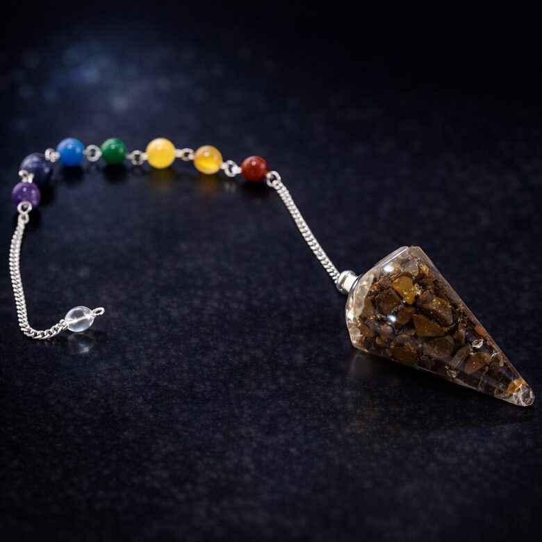 Orgonite Power Chakra Pendulum – Tiger Eye