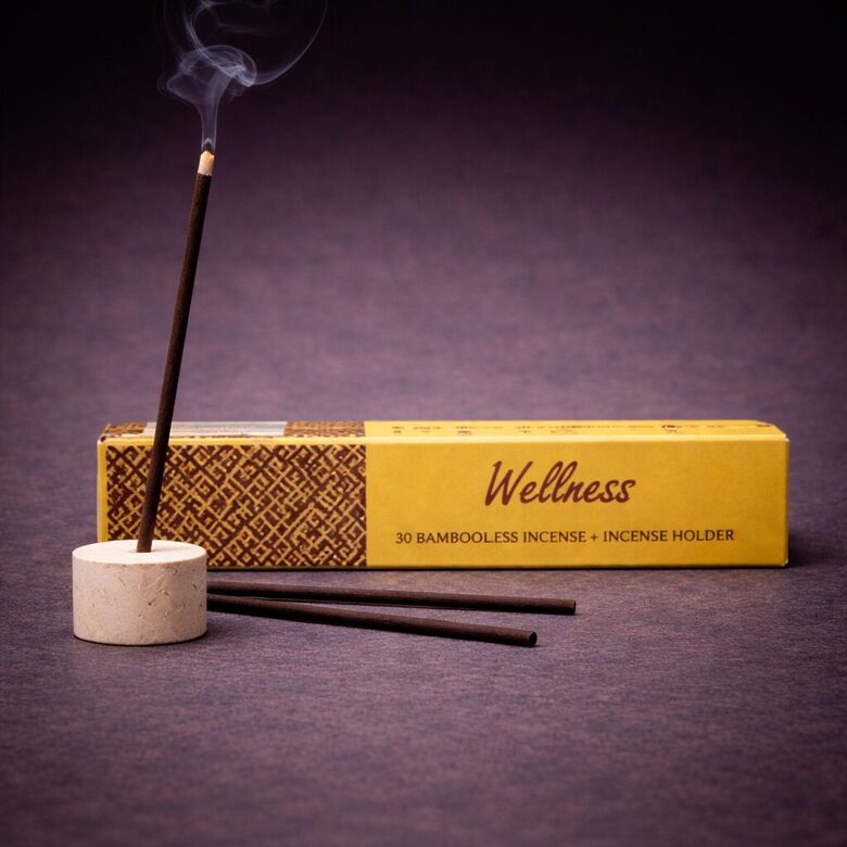 Herbal incense bambooless with holder Wellness