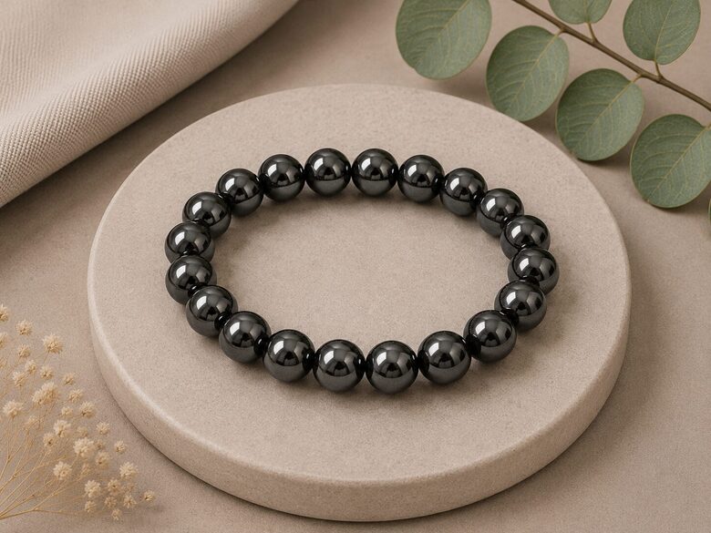 Hematite Bracelet A 10mm – Natural Gemstone for Stability and Inner Strength