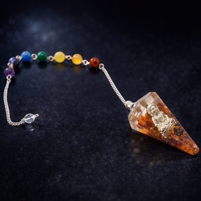 Orgonite Power Chakra Pendulum – Buddha