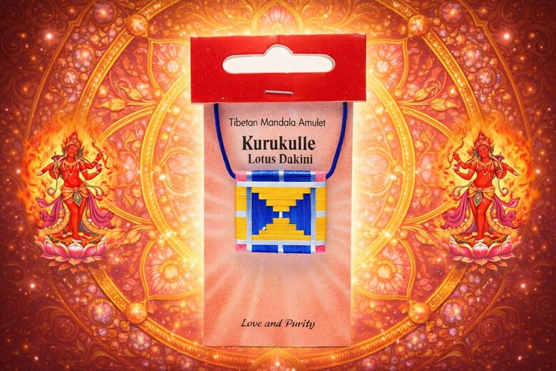 Tibetan Mandala Amulet “Love and Purity” – Kurukulle (Lotus Dakini)
