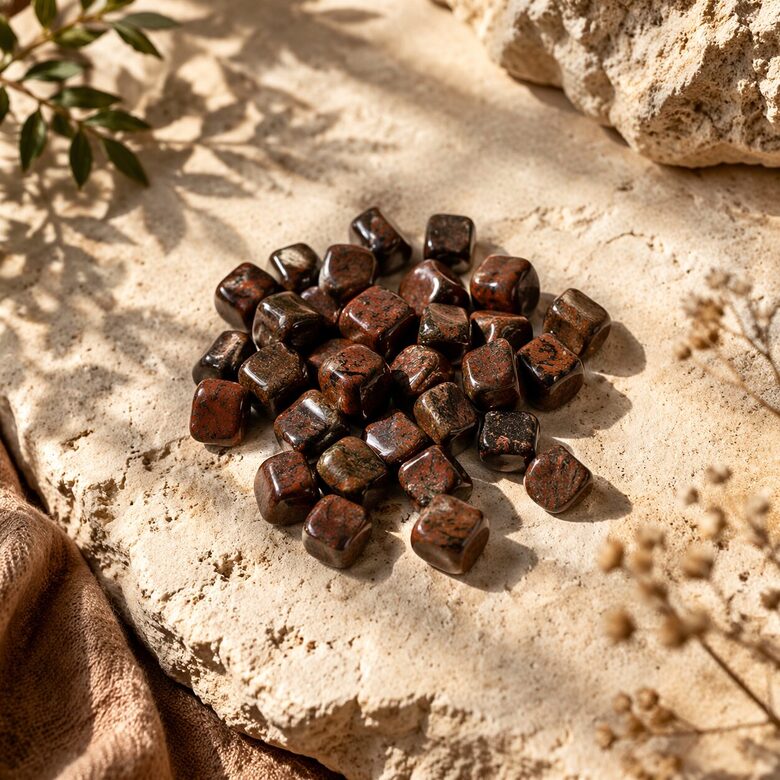 Unakīts (Unakite) – Pulētu akmeņu izlase