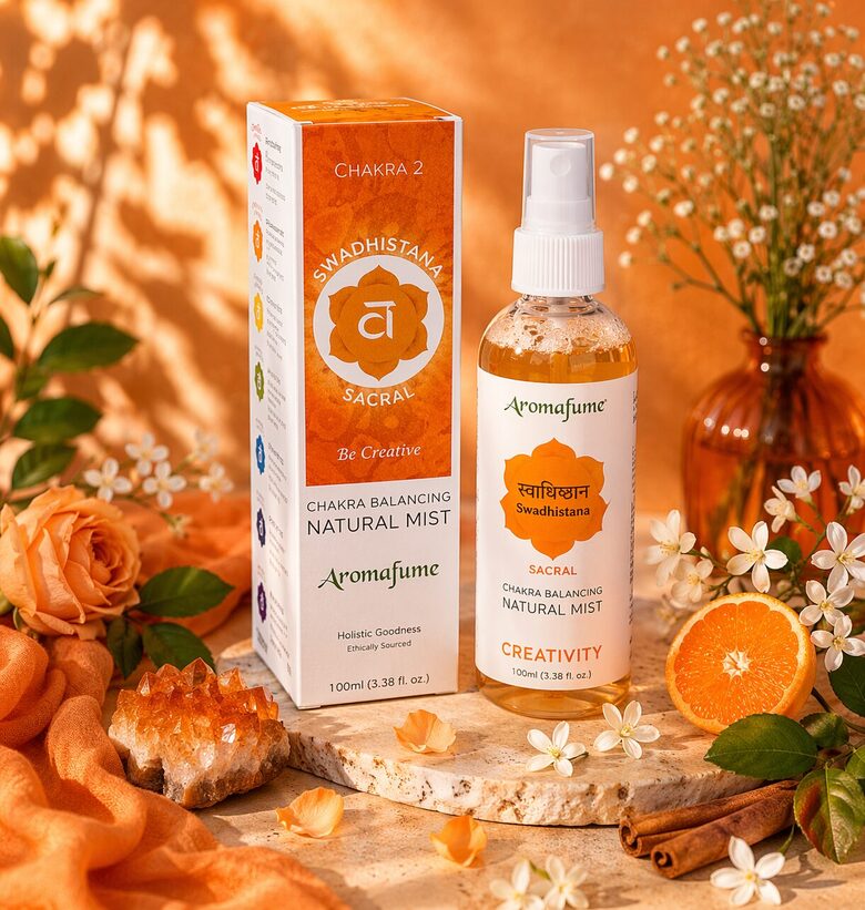 Swadhistana čakras aromātiskais aerosols – Aromafume Natural Mist (100 ml)