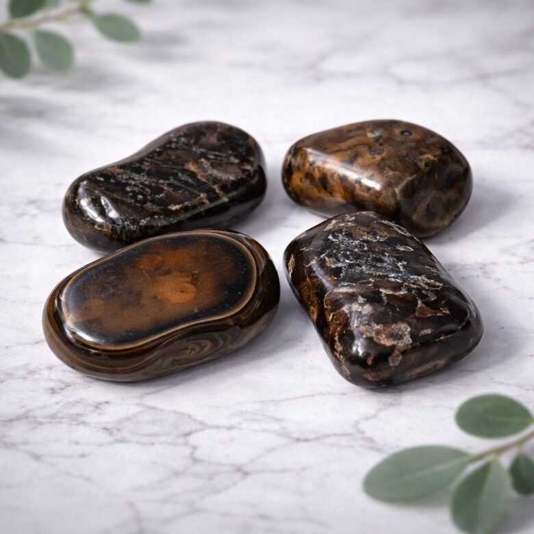 Tiger Eye A-quality tumbled stones