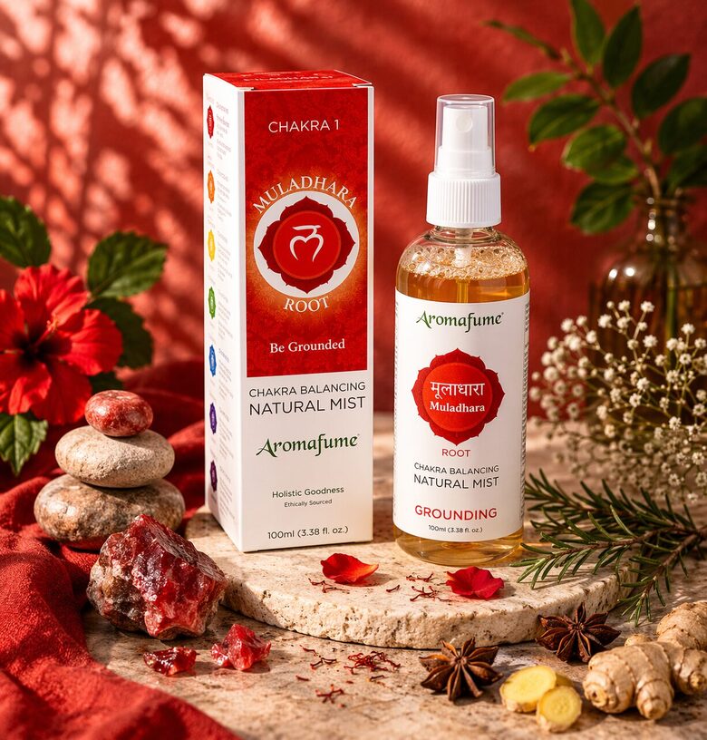 Muladhara čakras aromātiskais sprejs – Aromafume Natural Mist (100 ml)