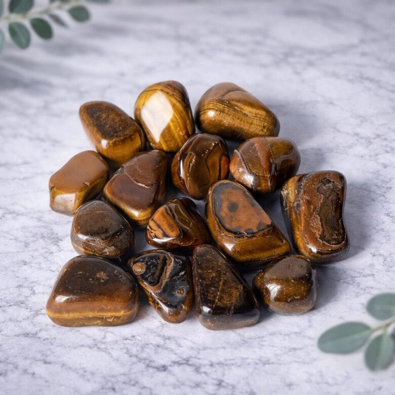Tiger Eye tumbled stones
