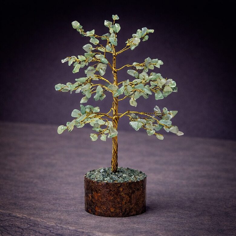 Gemstone tree green aventurine