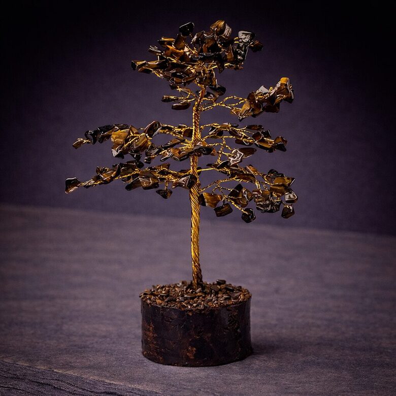 Gemstone tree tiger eye