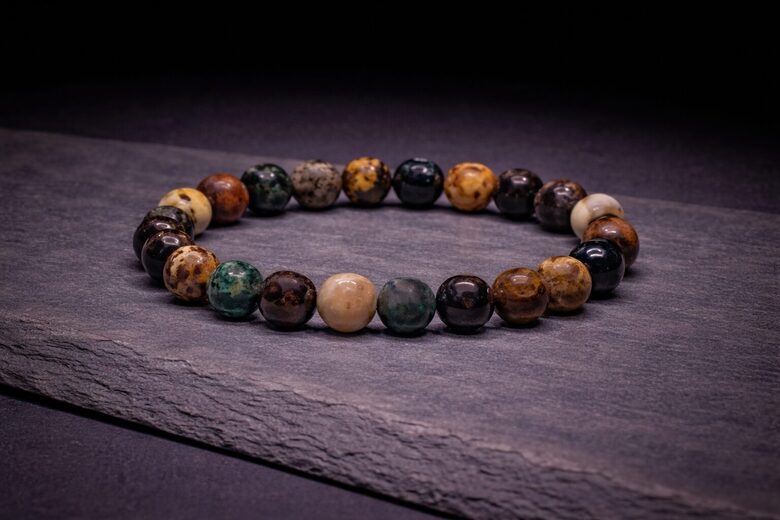 Bracelet kambaba jasper/tiger eye/picture jasper elastic