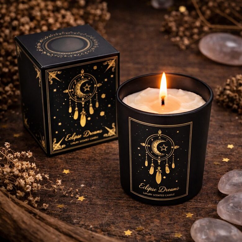 Manifestation candle Boho Dreams in glass