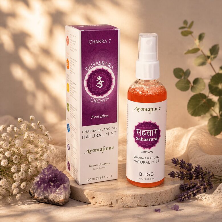 Sahasrara čakras aromātiskais aerosols – Aromafume Natural Mist (100 ml)