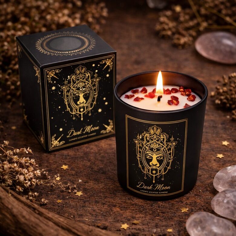 Manifestation candle Good Fortune in glass