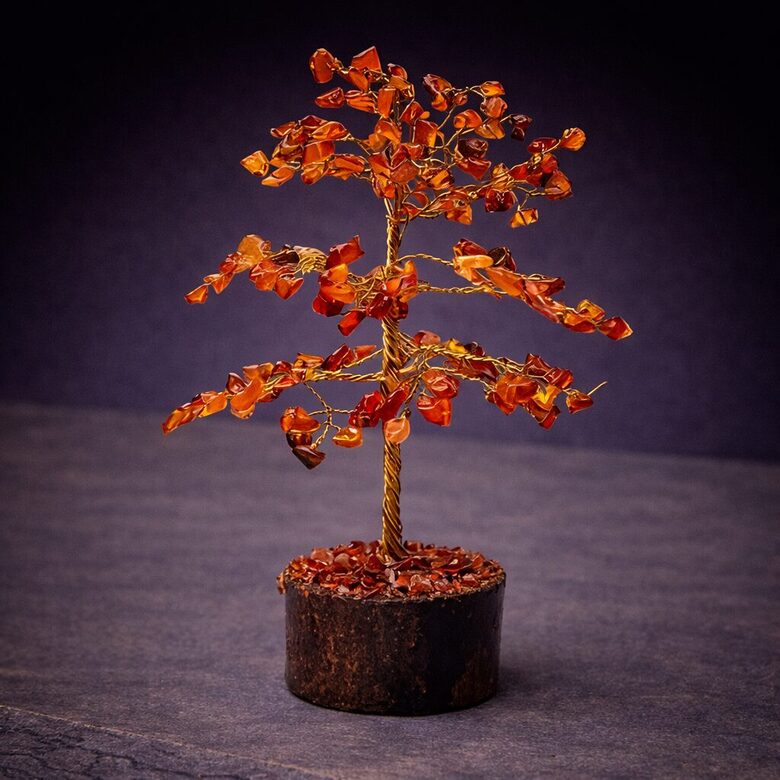 Gemstone tree carnelian