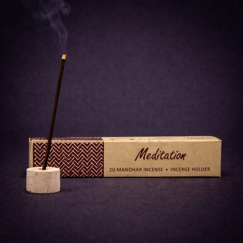 Herbal incense bambooless with holder Meditation