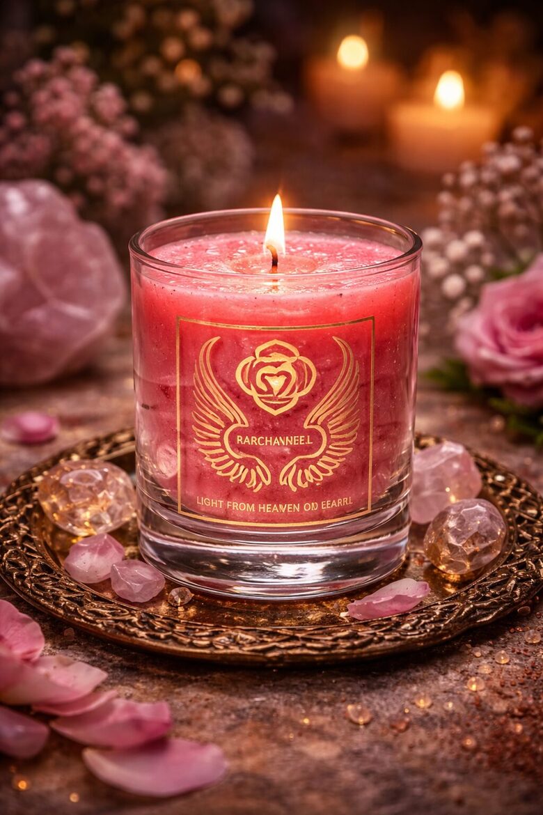 Scented votive candle archangel Uriel chakra 1