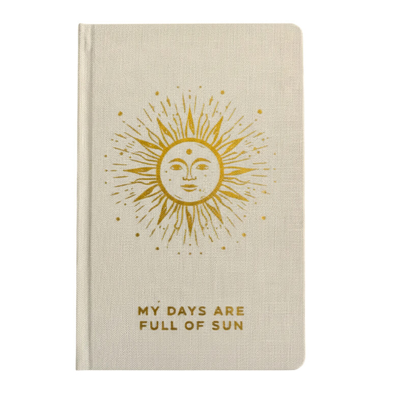 Ivory & Gold Gratitude Journal - 120 pages - My Days are Full of Sun