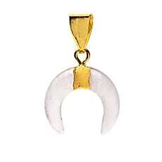 Kalnu kristāla kulons pusmēness formā