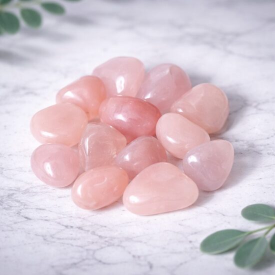 Rose Quartz tumbled stones