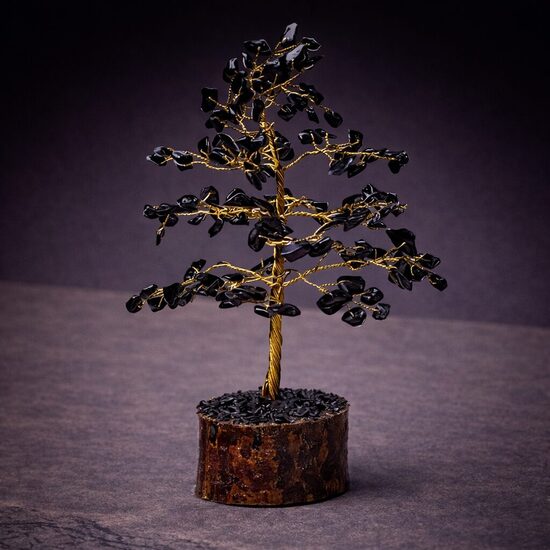 Dārgakmens koks no melnā ahāta