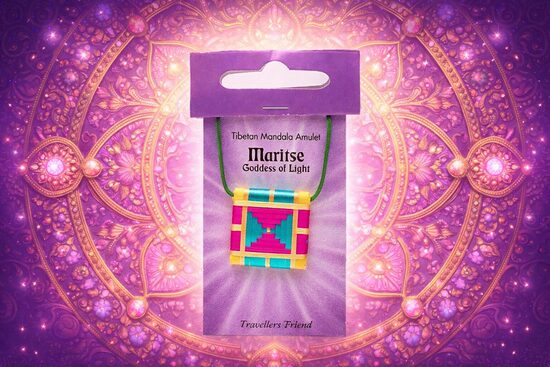 Mandalas Amulets “Ceļotāja Draugs” – Maritse, Gaismas Dieviete
