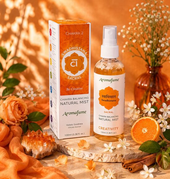 Swadhistana čakras aromātiskais sprejs – Aromafume Natural Mist (100 ml)