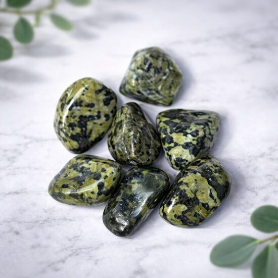 Nephrite Jade tumbled stones A quality