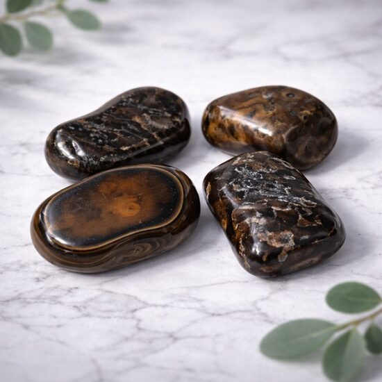 Tiger Eye A-quality tumbled stones