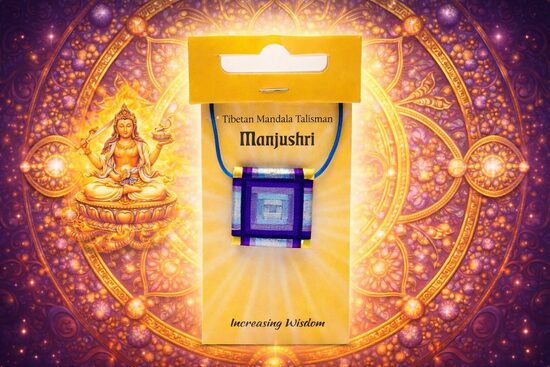 Tibetan Mandala Amulet “Increasing Wisdom” – Manjushri