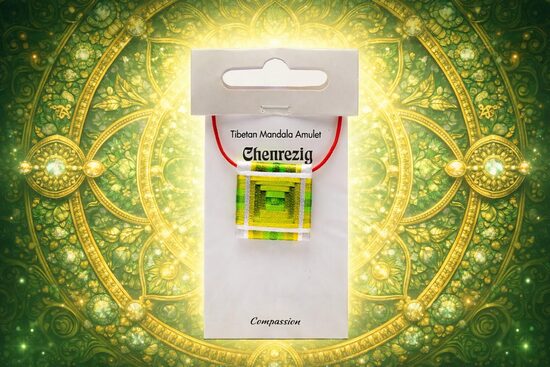 Tibetan Mandala Amulet “Compassion” – Chenrezig