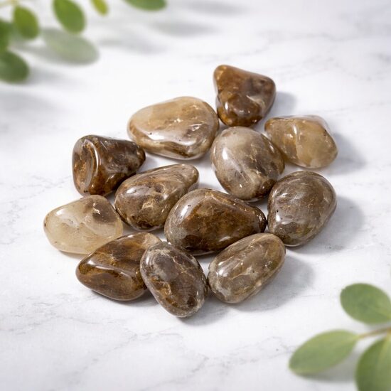 Natural Citrine A-quality tumbled stones
