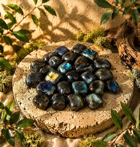 Labradorīts – slīpēti akmeņi