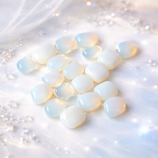 Opalīts – pulēti akmeņi (Opalite Tumbled Stones)