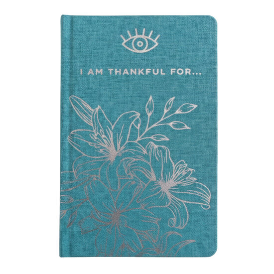 Zilā & Sudraba Pateicības Dienasgrāmata – 120 lapas “I Am Thankful For”