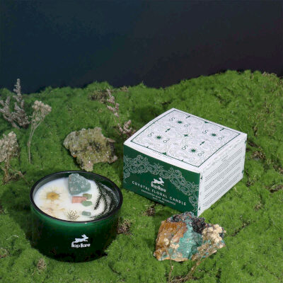 Hop Hare Crystal Magic Flower Candle - The Magician