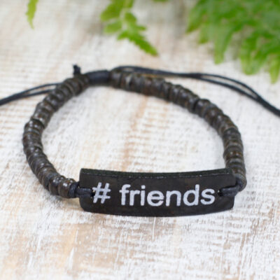 Coco Slogan Bangles - #Friends