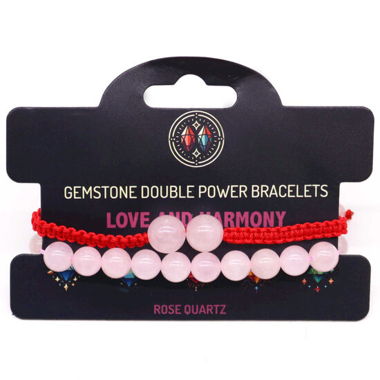 Gemstone Double Power Bracelets – Rožkvarcs